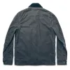 The Rover Jacket in Slate Waxed Canvas sold by Taylor Stitch