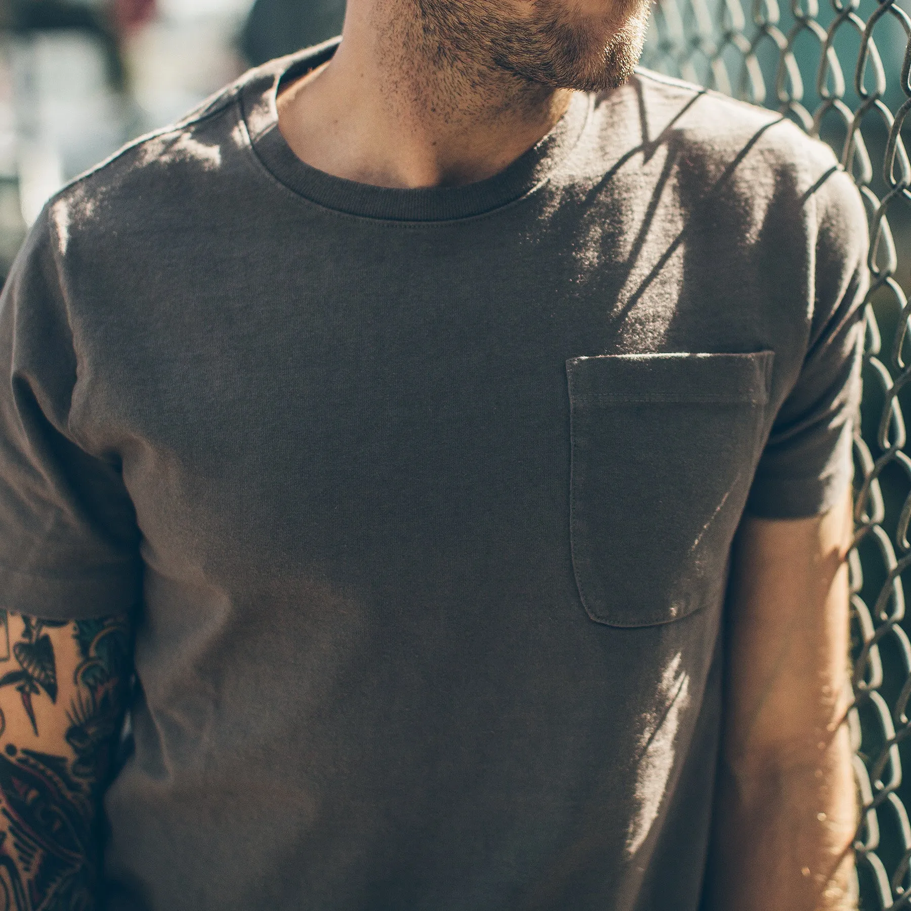 The Heavy Bag Tee in Slate ('16) sold by Taylor Stitch product image thumbnail 4