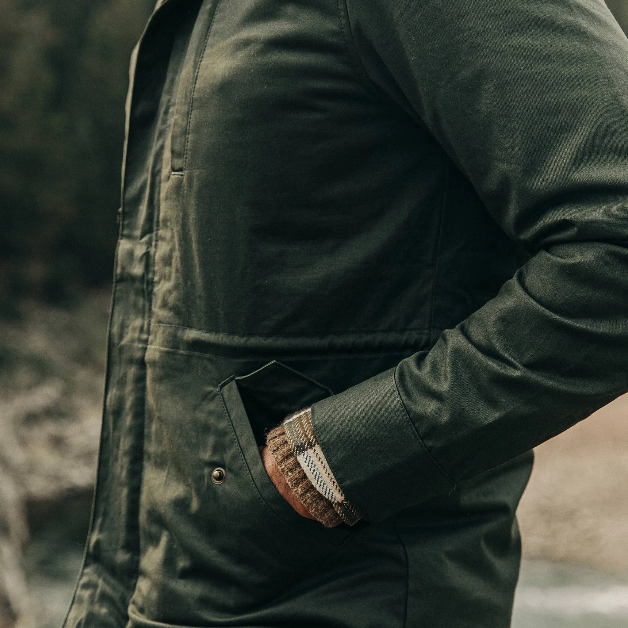 The Harris Jacket in Forest Dry Wax sold by Taylor Stitch product image thumbnail 5