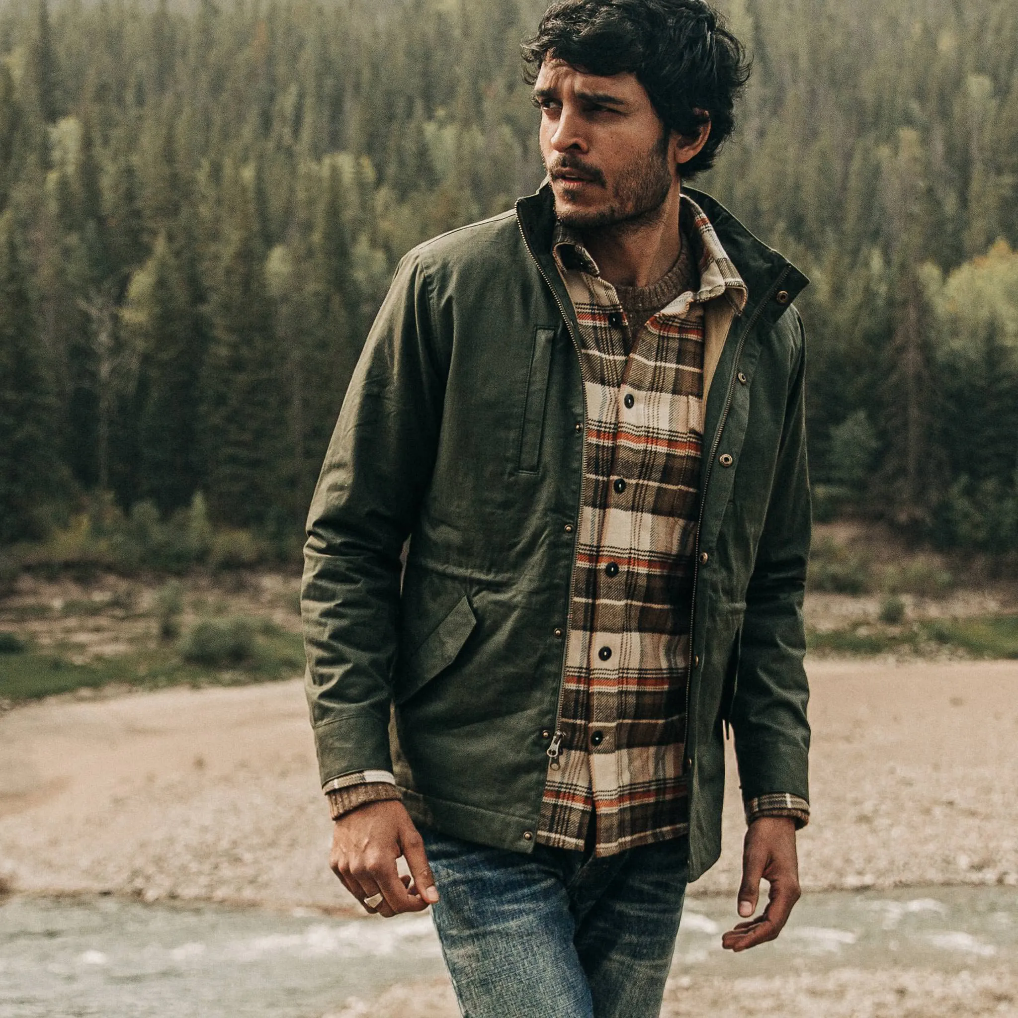 The Harris Jacket in Forest Dry Wax sold by Taylor Stitch product image thumbnail 4