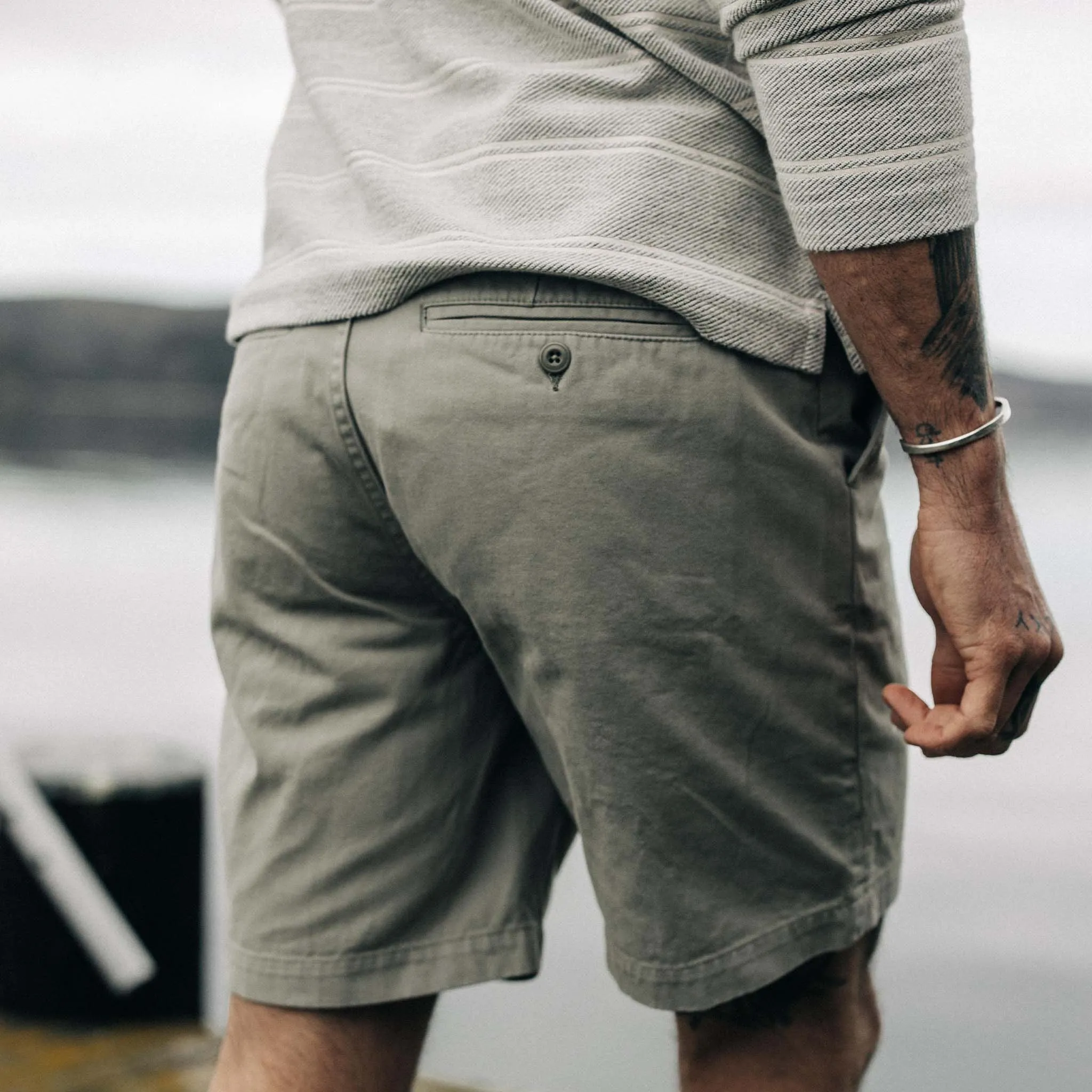 The Foundation Short in Organic Sagebrush sold by Taylor Stitch product image thumbnail 4