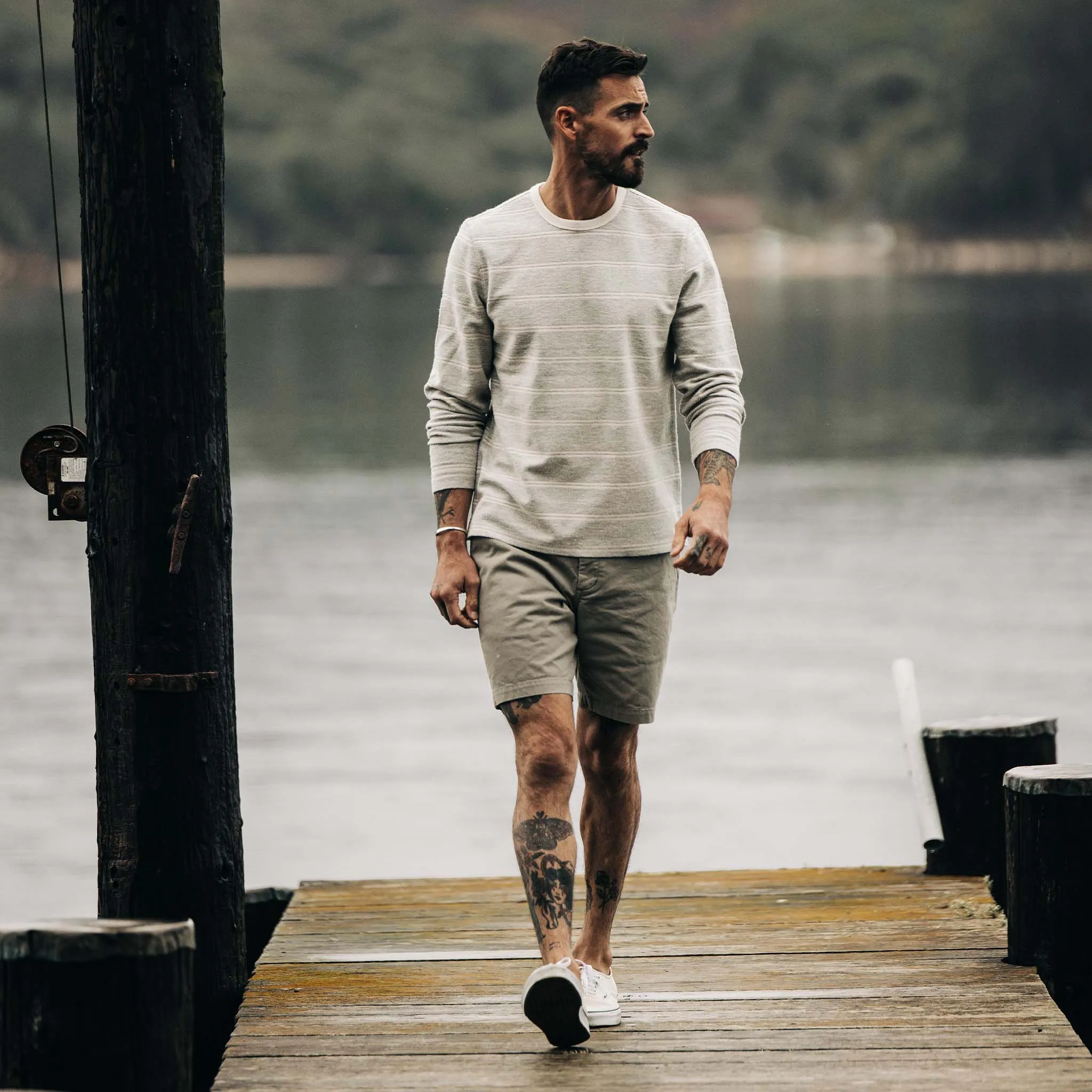 The Foundation Short in Organic Sagebrush sold by Taylor Stitch product image thumbnail 2