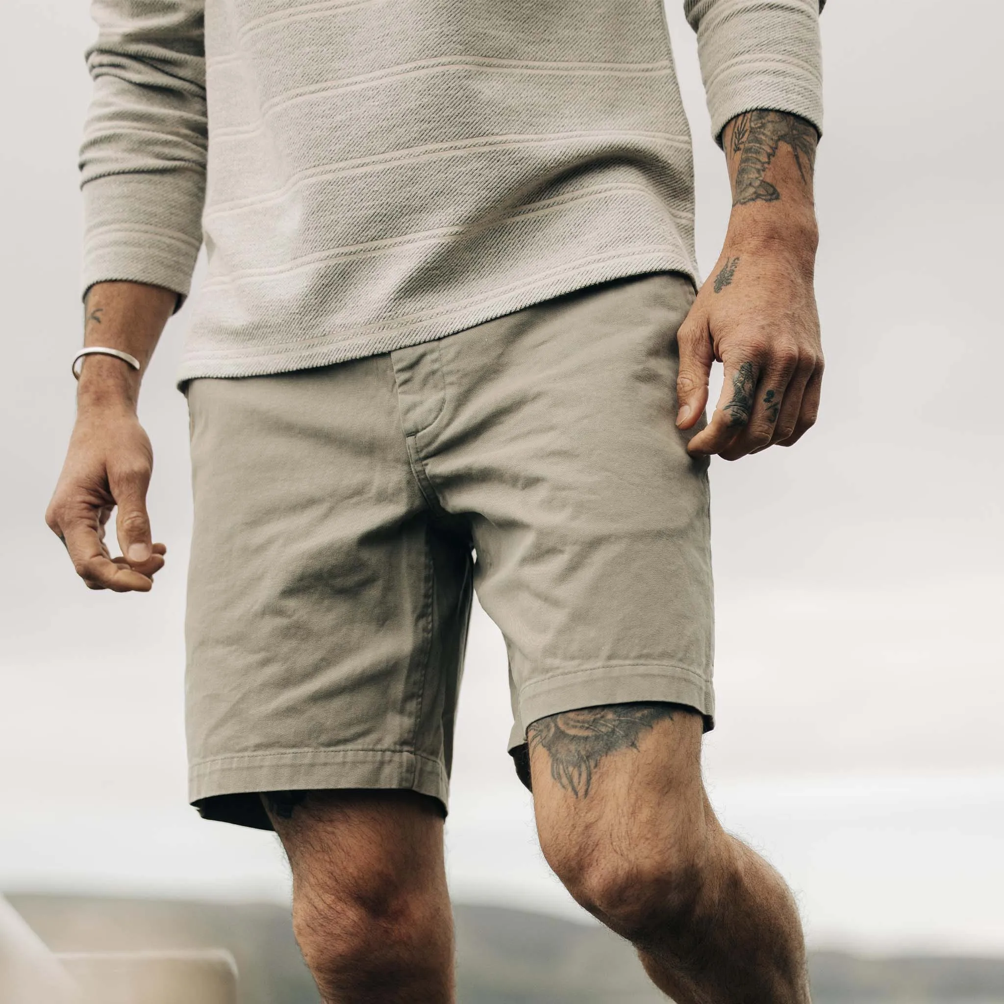 The Foundation Short in Organic Sagebrush sold by Taylor Stitch product image thumbnail 3