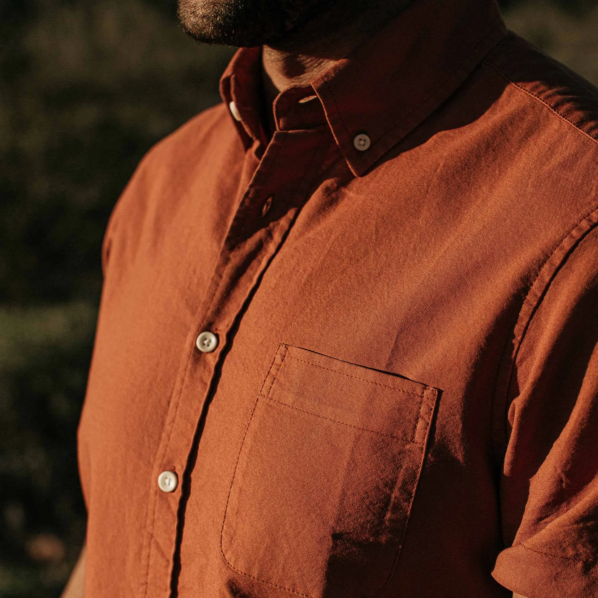 The Short Sleeve Jack in Terracotta Oxford sold by Taylor Stitch product image thumbnail 3