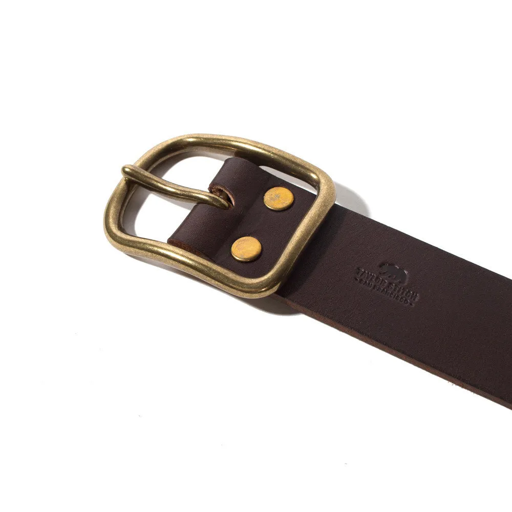 Chocolate Brass Buckle Belt - 1.5 sold by Taylor Stitch product image thumbnail 2