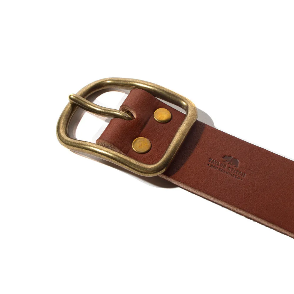 Cognac Brass Buckle Belt - 1.5 sold by Taylor Stitch product image thumbnail 2