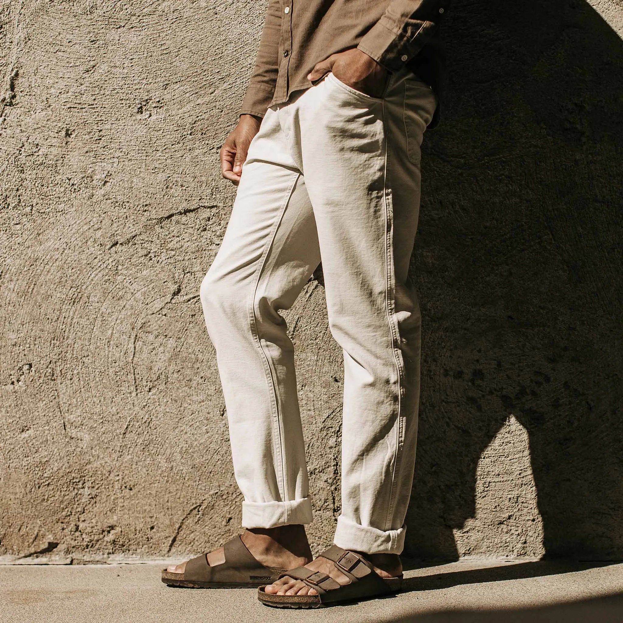The Camp Pant in Natural Reverse Sateen sold by Taylor Stitch product image thumbnail 2