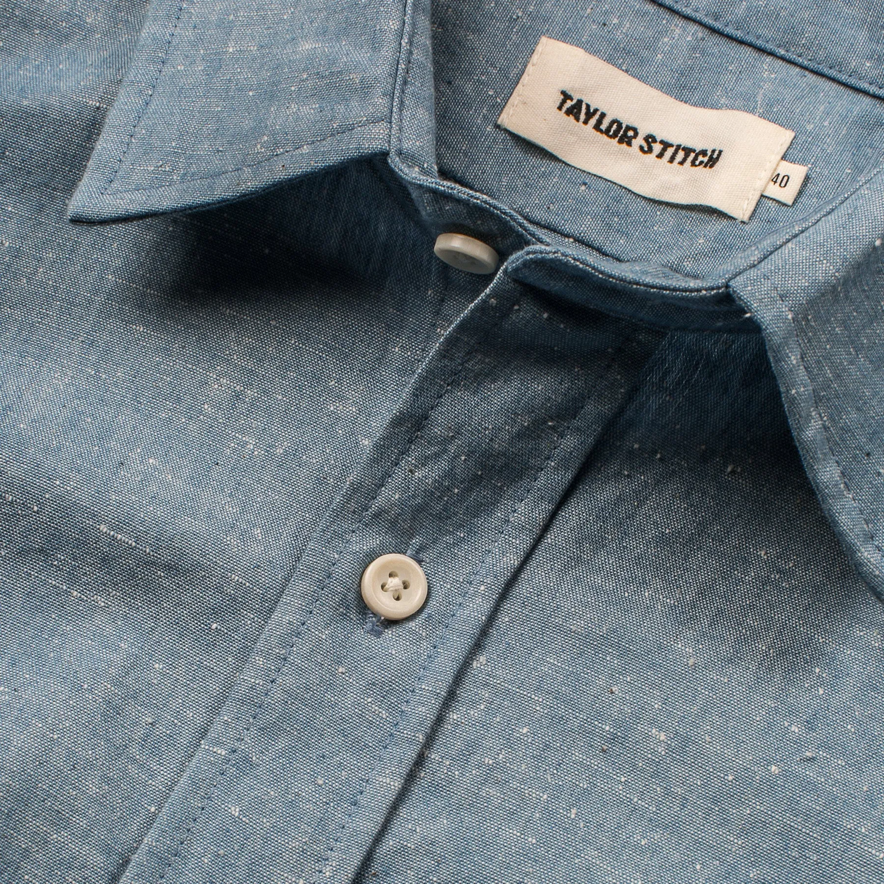 The Short Sleeve California in Slub Chambray sold by Taylor Stitch product image thumbnail 5