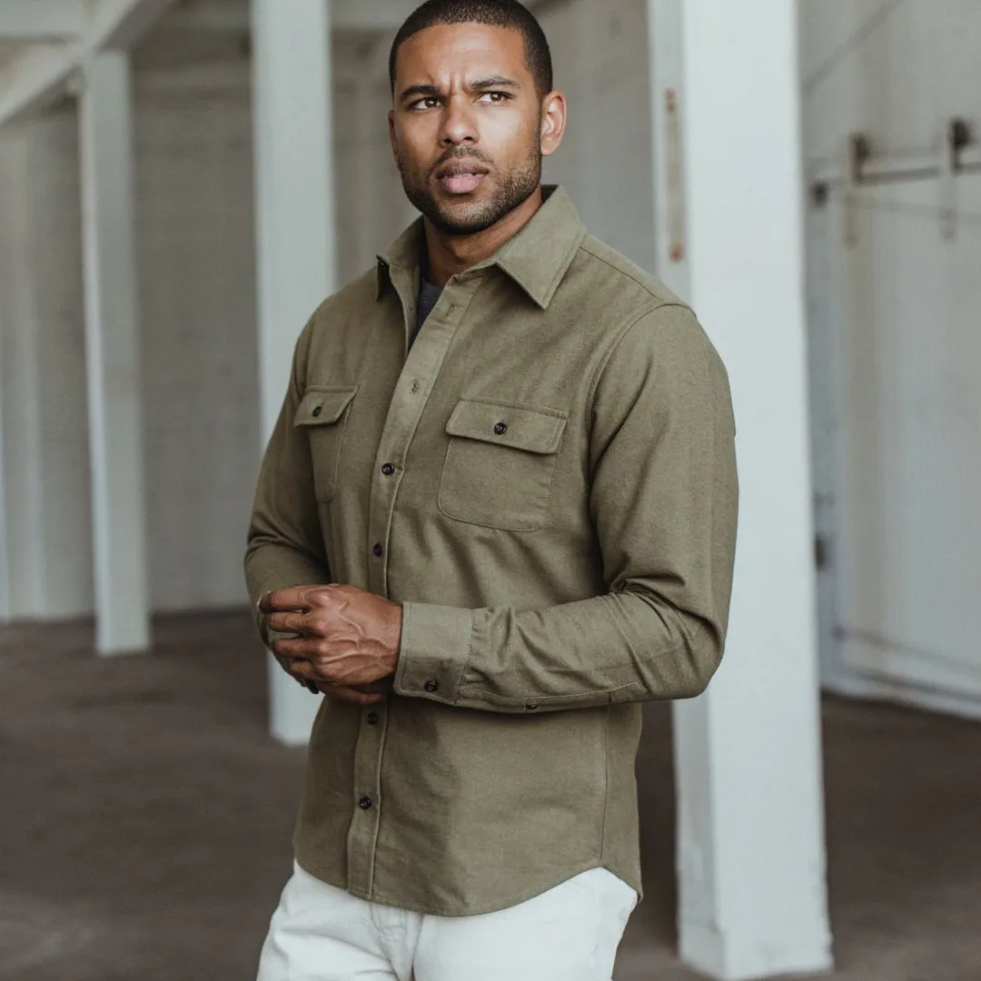 The Yosemite Shirt in Dusty Army sold by Taylor Stitch product image thumbnail 2
