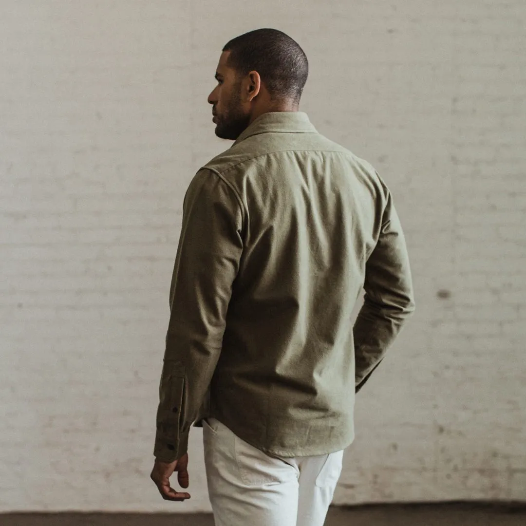 The Yosemite Shirt in Dusty Army sold by Taylor Stitch product image thumbnail 3