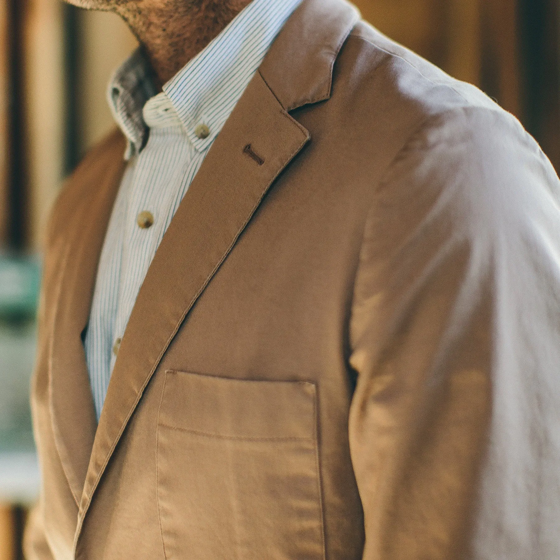 The Telegraph Jacket in Sea Washed Khaki sold by Taylor Stitch product image thumbnail 5