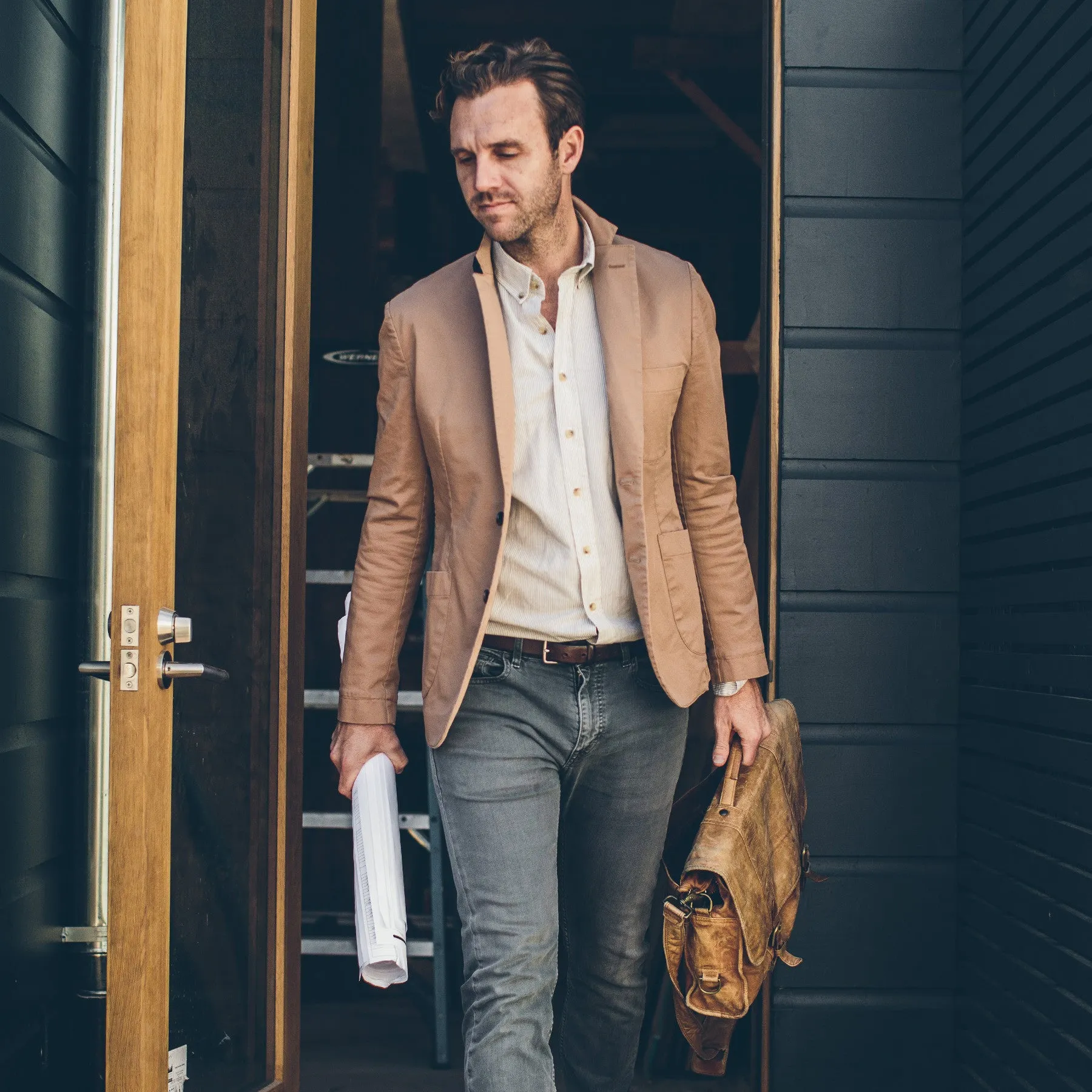 The Telegraph Jacket in Sea Washed Khaki sold by Taylor Stitch product image thumbnail 2