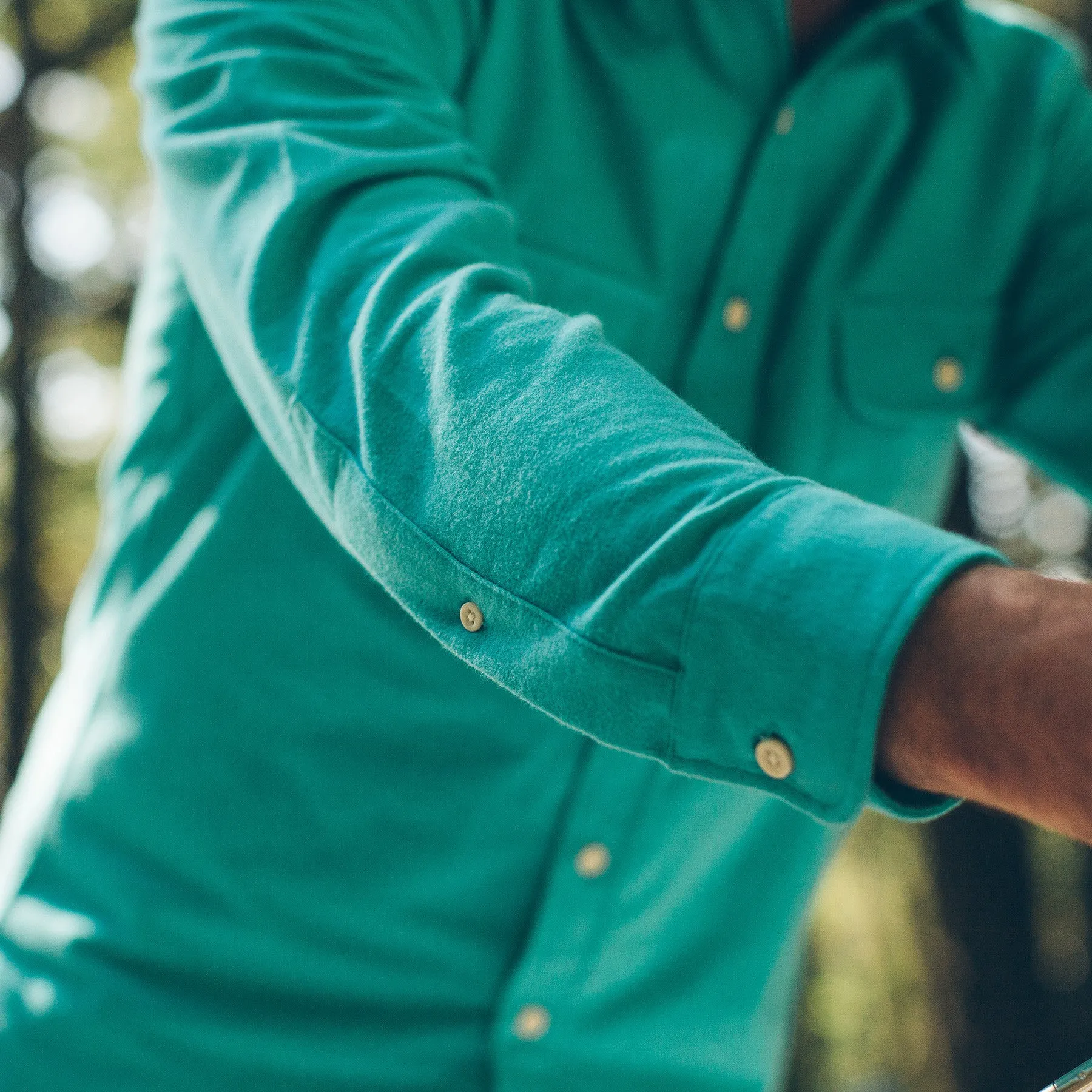 The Yosemite Shirt in Turquoise sold by Taylor Stitch product image thumbnail 4
