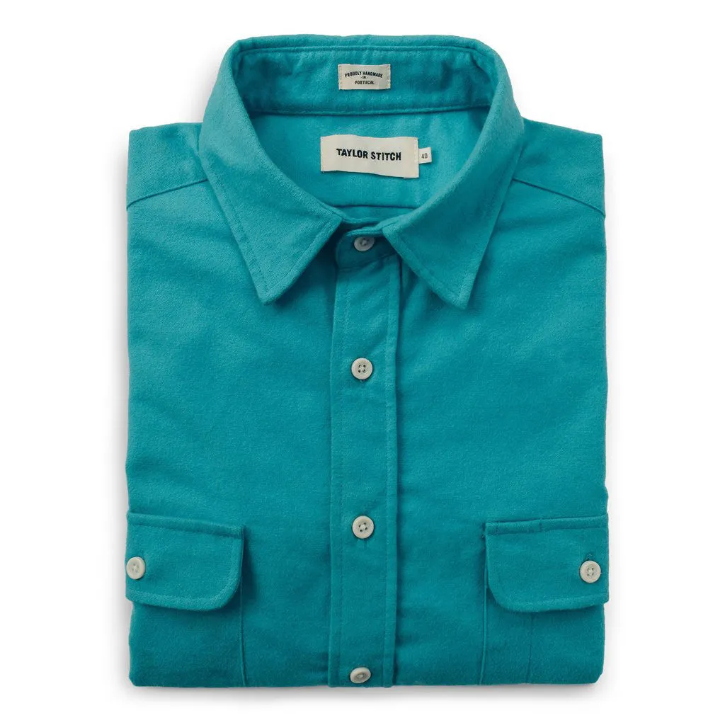 The Yosemite Shirt in Turquoise sold by Taylor Stitch