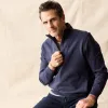 The Rugby Quarter Zip in Faded Navy sold by Taylor Stitch