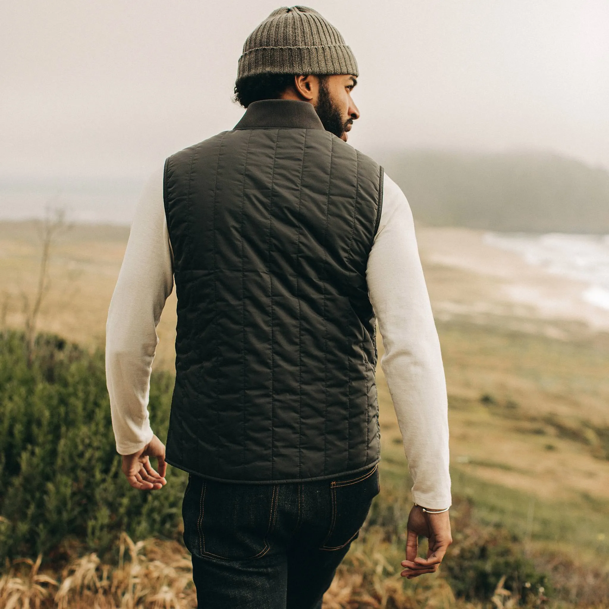 The Able Vest in Quilted Charcoal sold by Taylor Stitch product image thumbnail 4