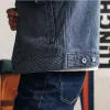 The Long Haul Jacket in Washed Indigo Stripe sold by Taylor Stitch