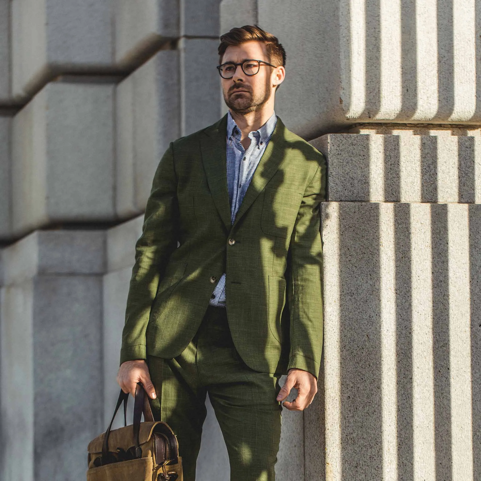 The Telegraph Jacket in Evergreen sold by Taylor Stitch product image thumbnail 2