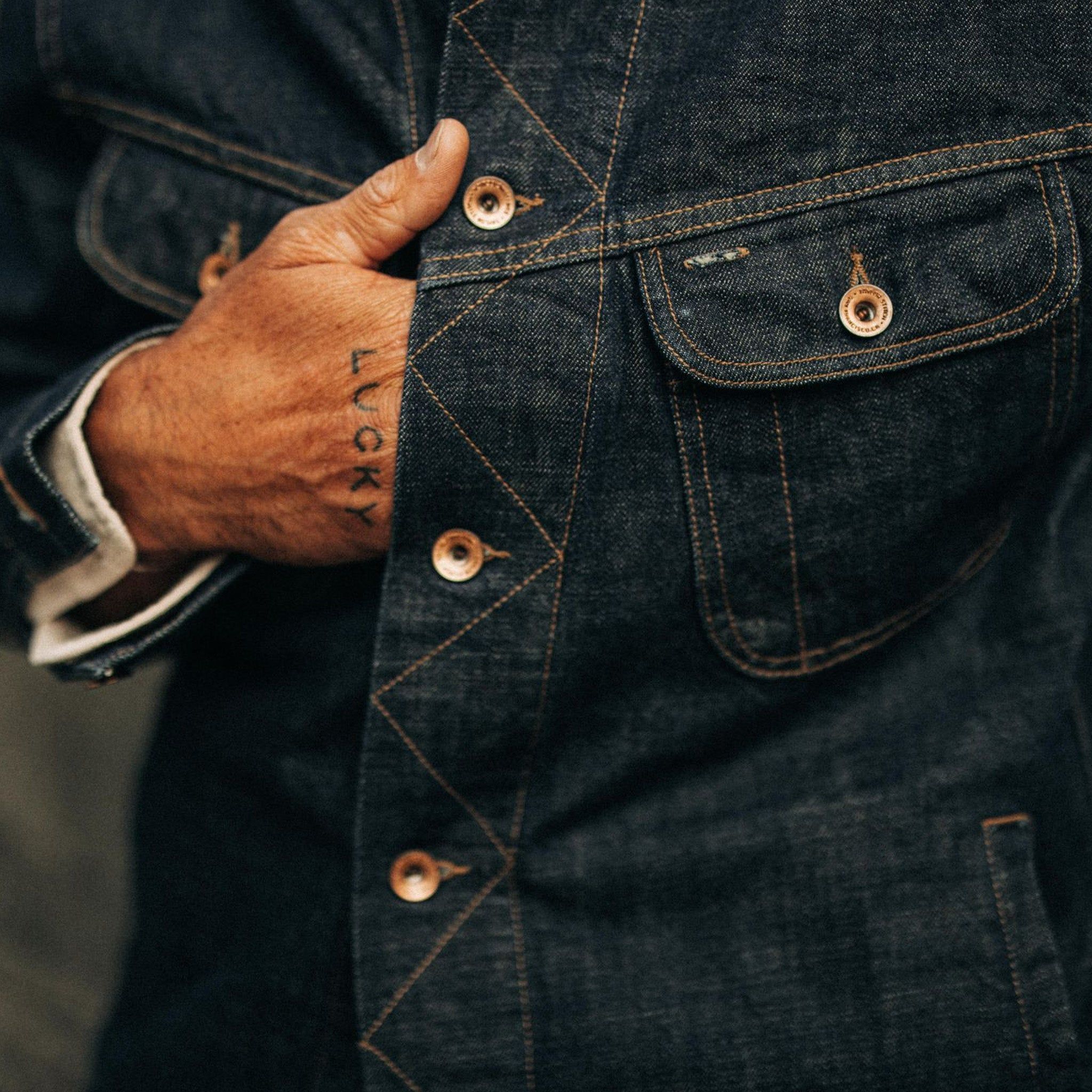 The Long Haul Jacket in Rinsed Organic Selvage sold by Taylor Stitch product image thumbnail 2