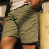 The Foundation Short in Olive Twill sold by Taylor Stitch