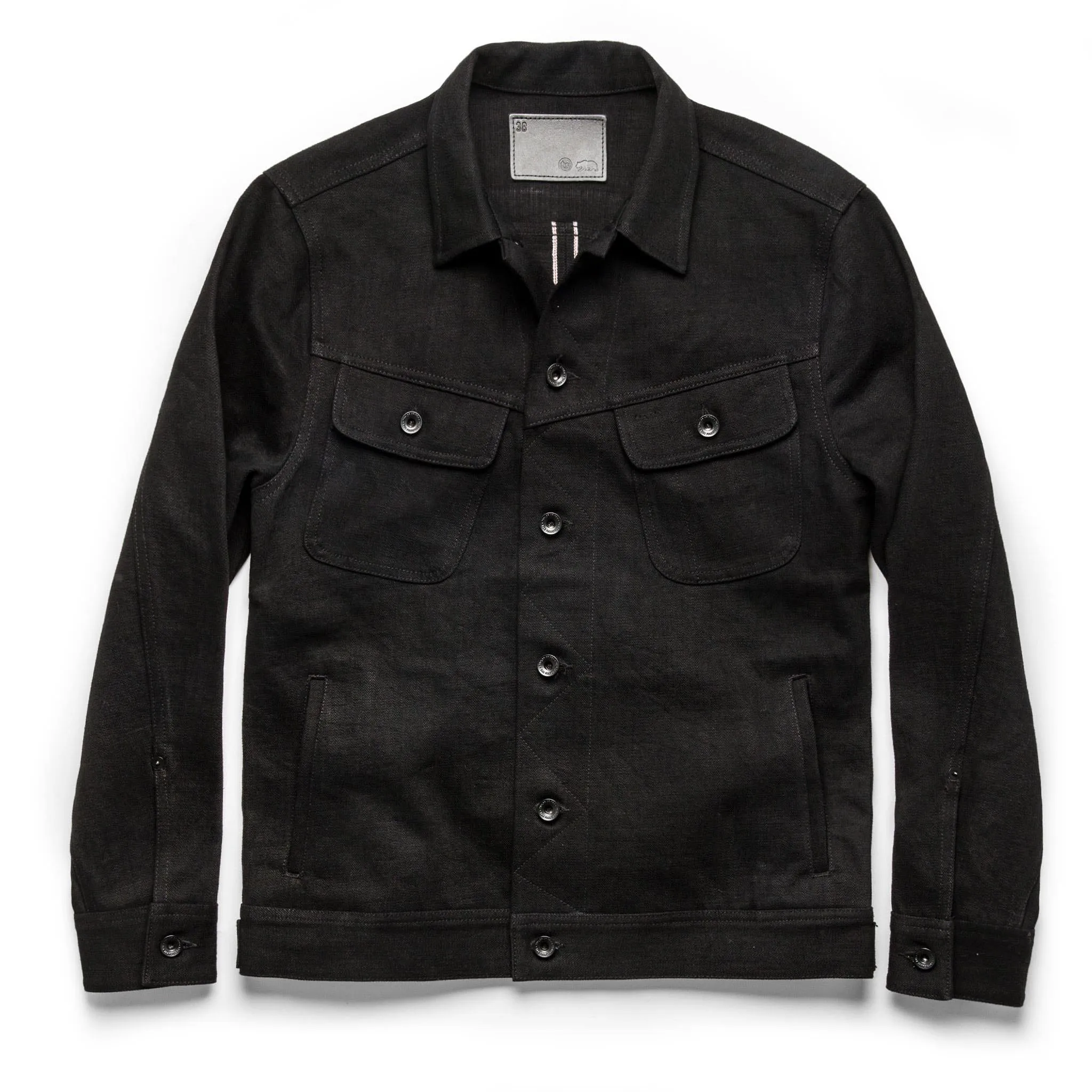 The Long Haul Jacket in Black Selvage sold by Taylor Stitch