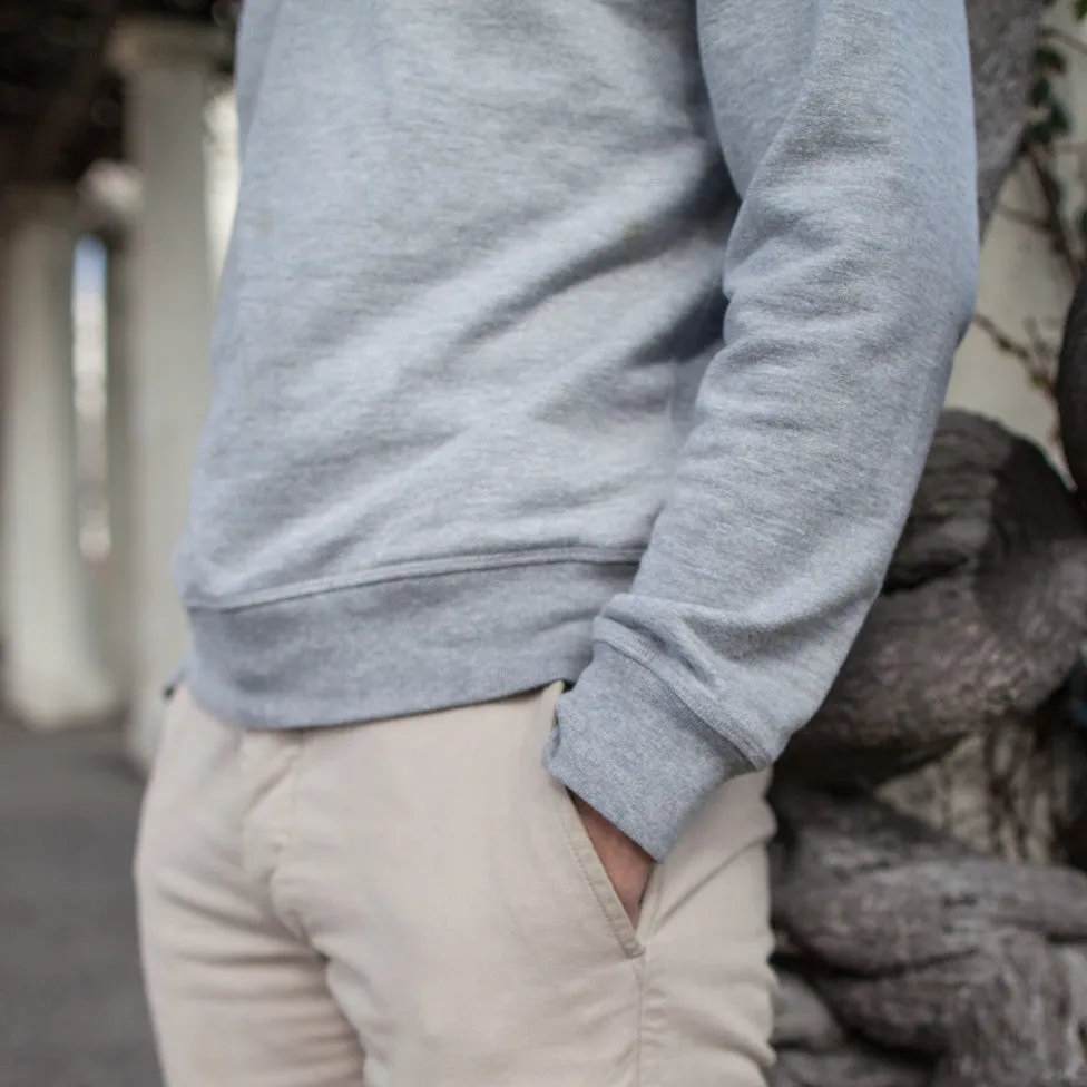 The Crewneck Sweatshirt in Heather Grey French Terry sold by Taylor Stitch product image thumbnail 3