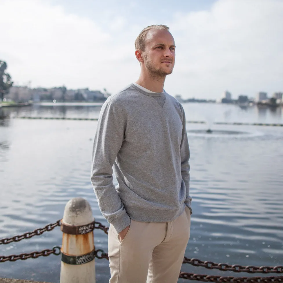 The Crewneck Sweatshirt in Heather Grey French Terry sold by Taylor Stitch product image thumbnail 5