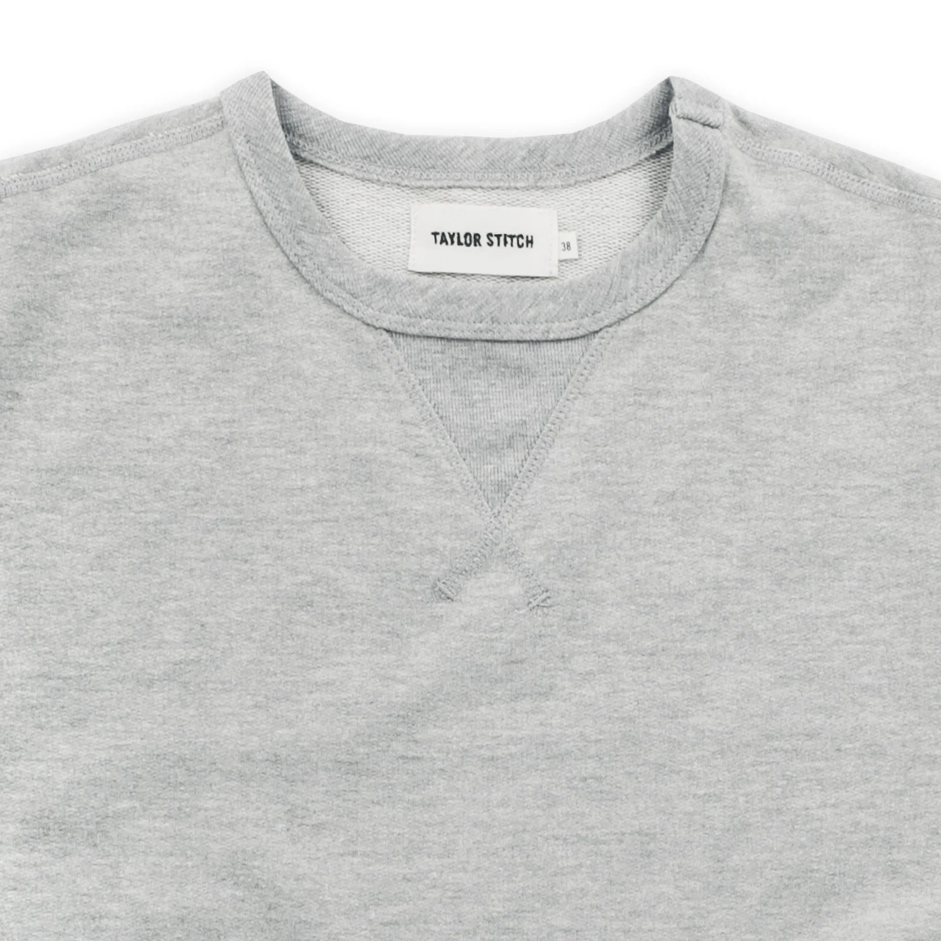 The Crewneck Sweatshirt in Heather Grey French Terry sold by Taylor Stitch product image thumbnail 2