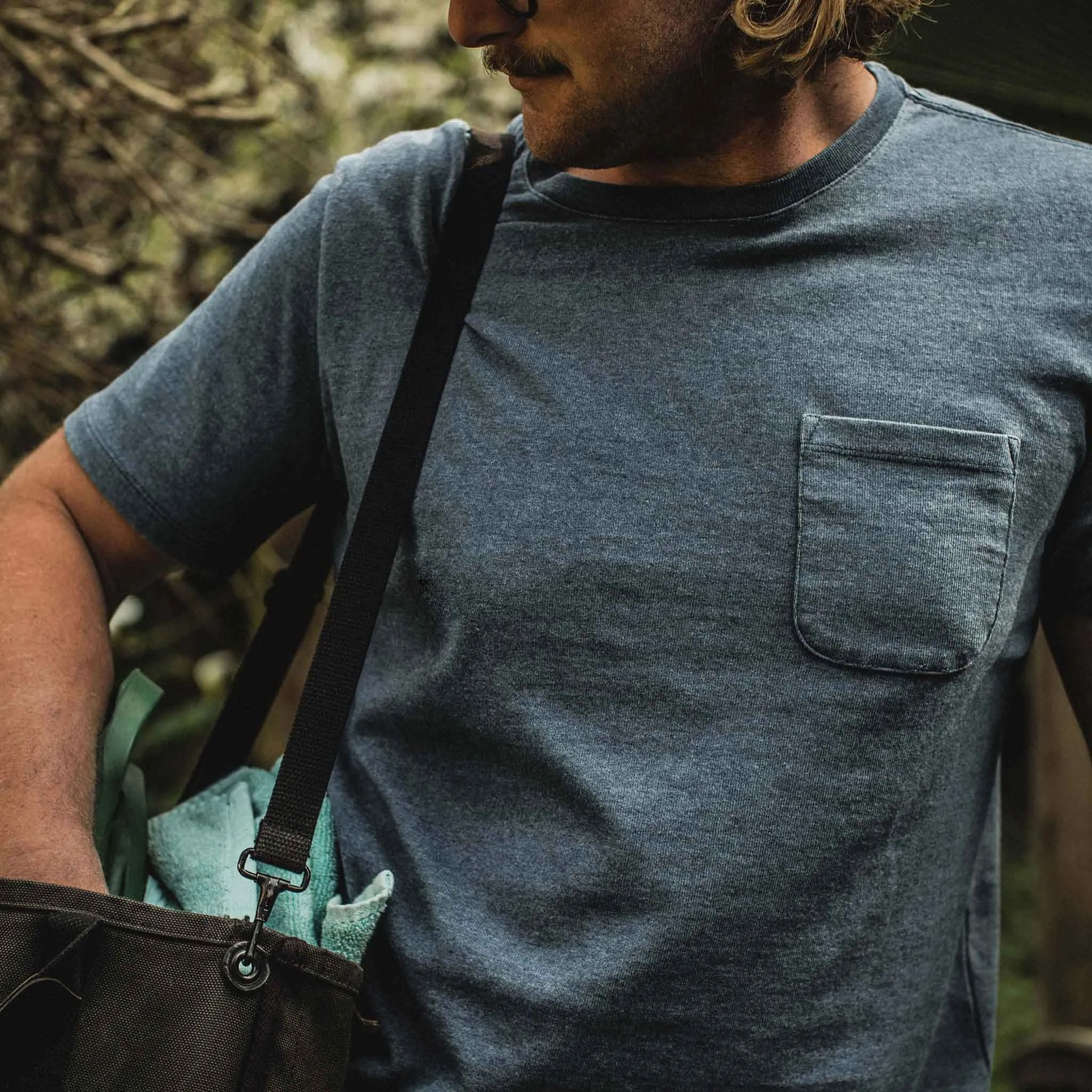 The Heavy Bag Tee in Dusty Blue sold by Taylor Stitch product image thumbnail 4
