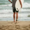 The Surf Trunk in Steel sold by Taylor Stitch