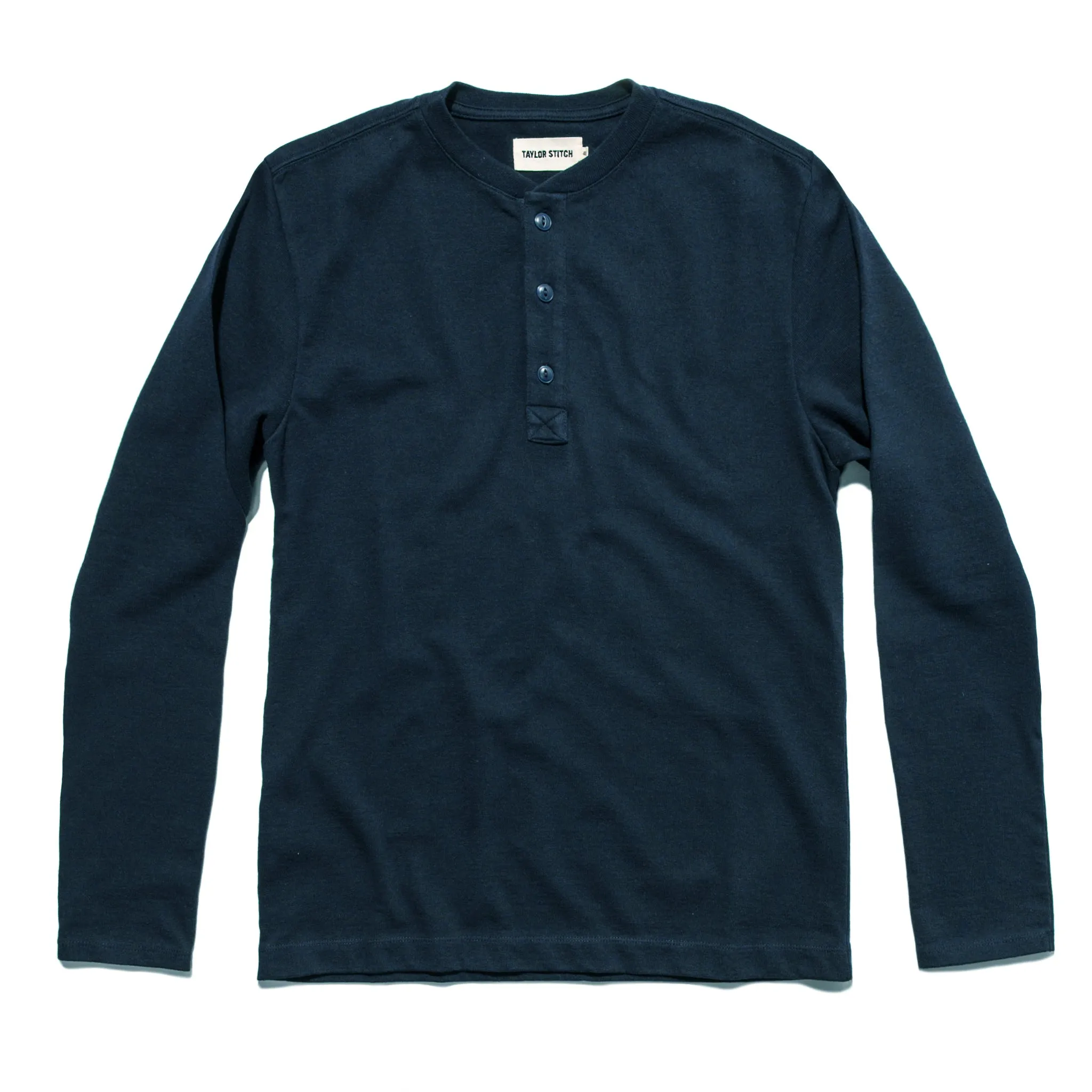 The Heavy Bag Henley in Navy sold by Taylor Stitch