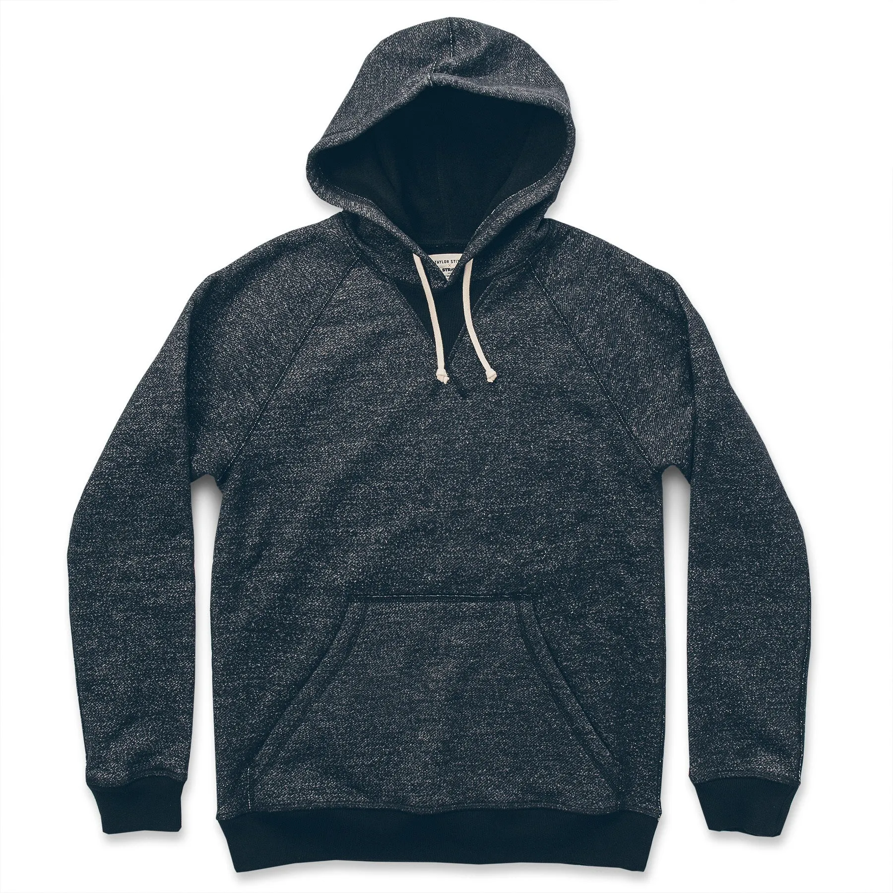 The Hoodie in Charcoal Fleck Fleece sold by Taylor Stitch