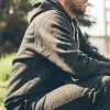 The Hoodie in Charcoal Fleck Fleece sold by Taylor Stitch