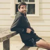 The Hoodie in Charcoal Fleck Fleece sold by Taylor Stitch