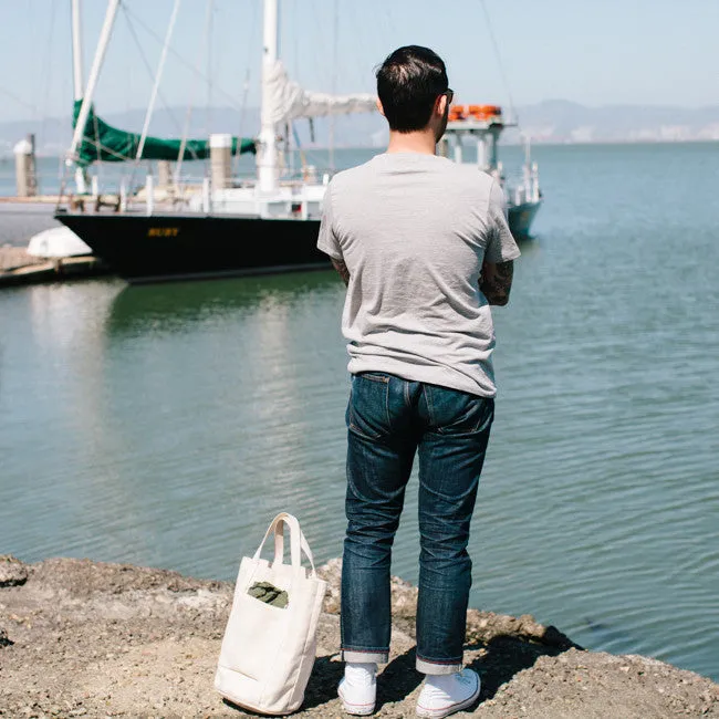 The V-Neck Tee in Heather Grey sold by Taylor Stitch product image thumbnail 3