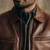 The Moto Jacket in Espresso Steerhide sold by Taylor Stitch