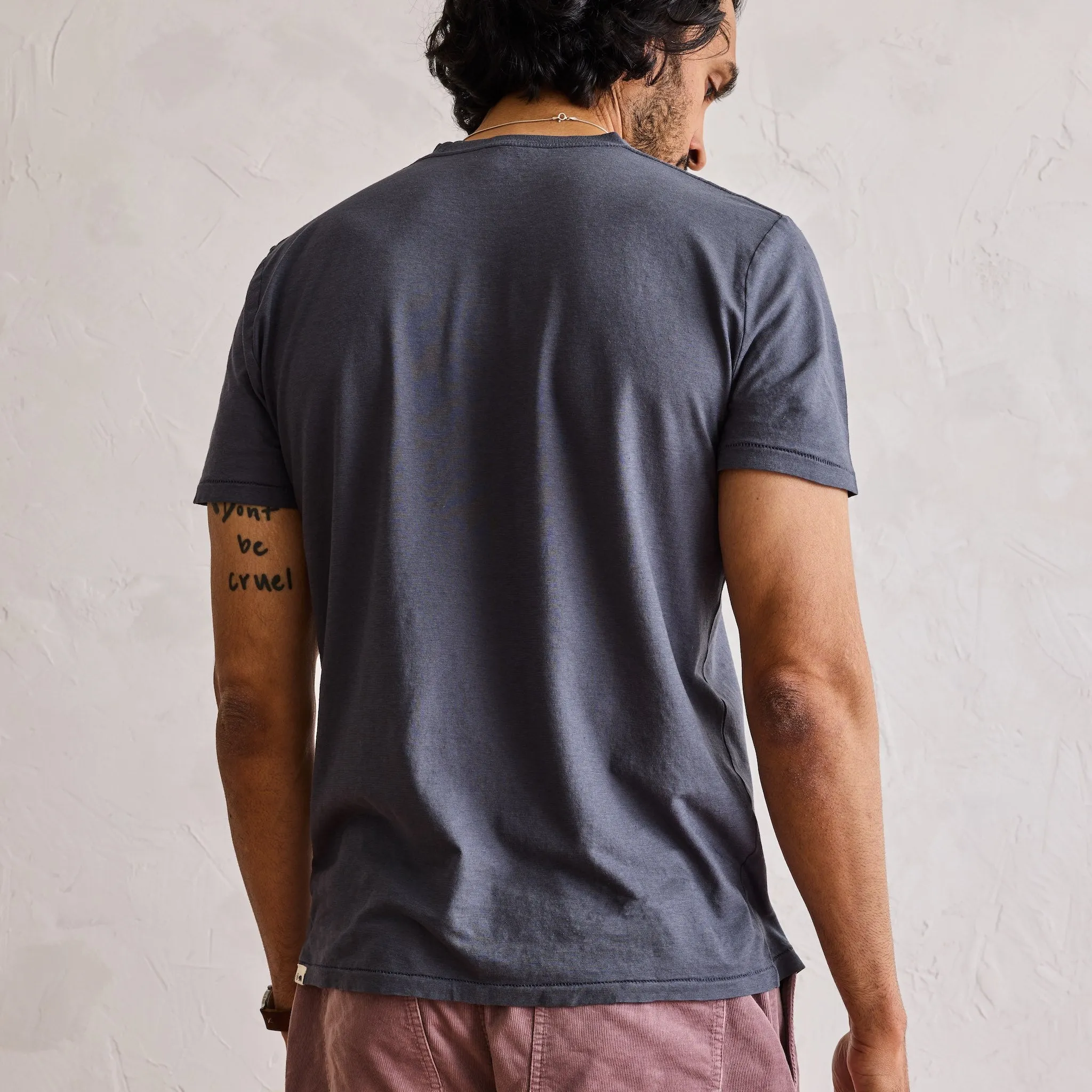 The Cotton Hemp Tee in Navy sold by Taylor Stitch product image thumbnail 3
