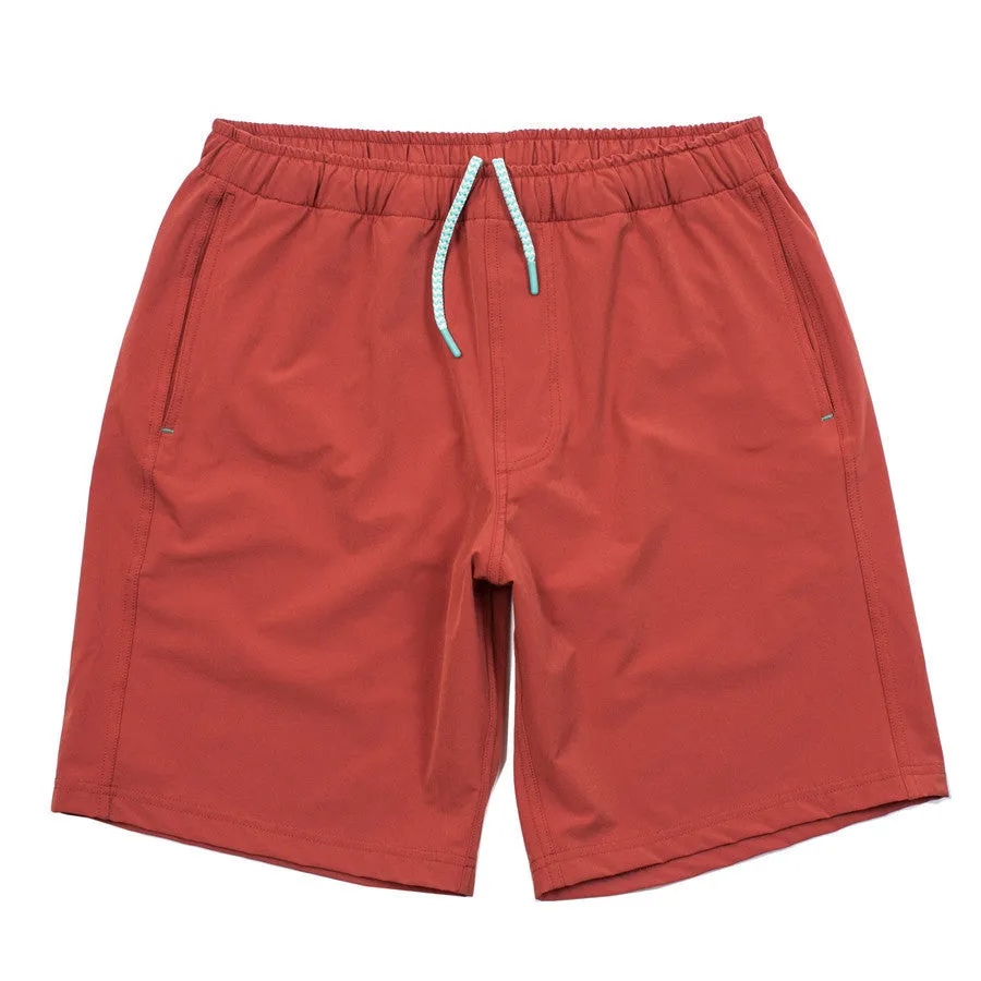 The Myles Everyday Short in Rust sold by Taylor Stitch