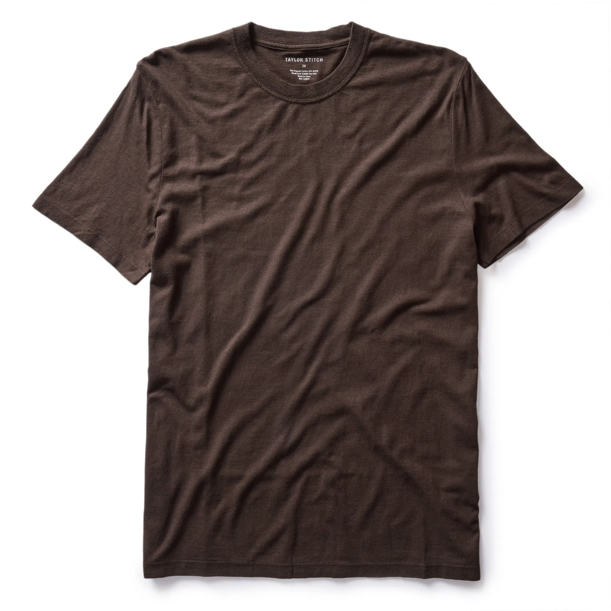 The Cotton Hemp Tee in Soil sold by Taylor Stitch