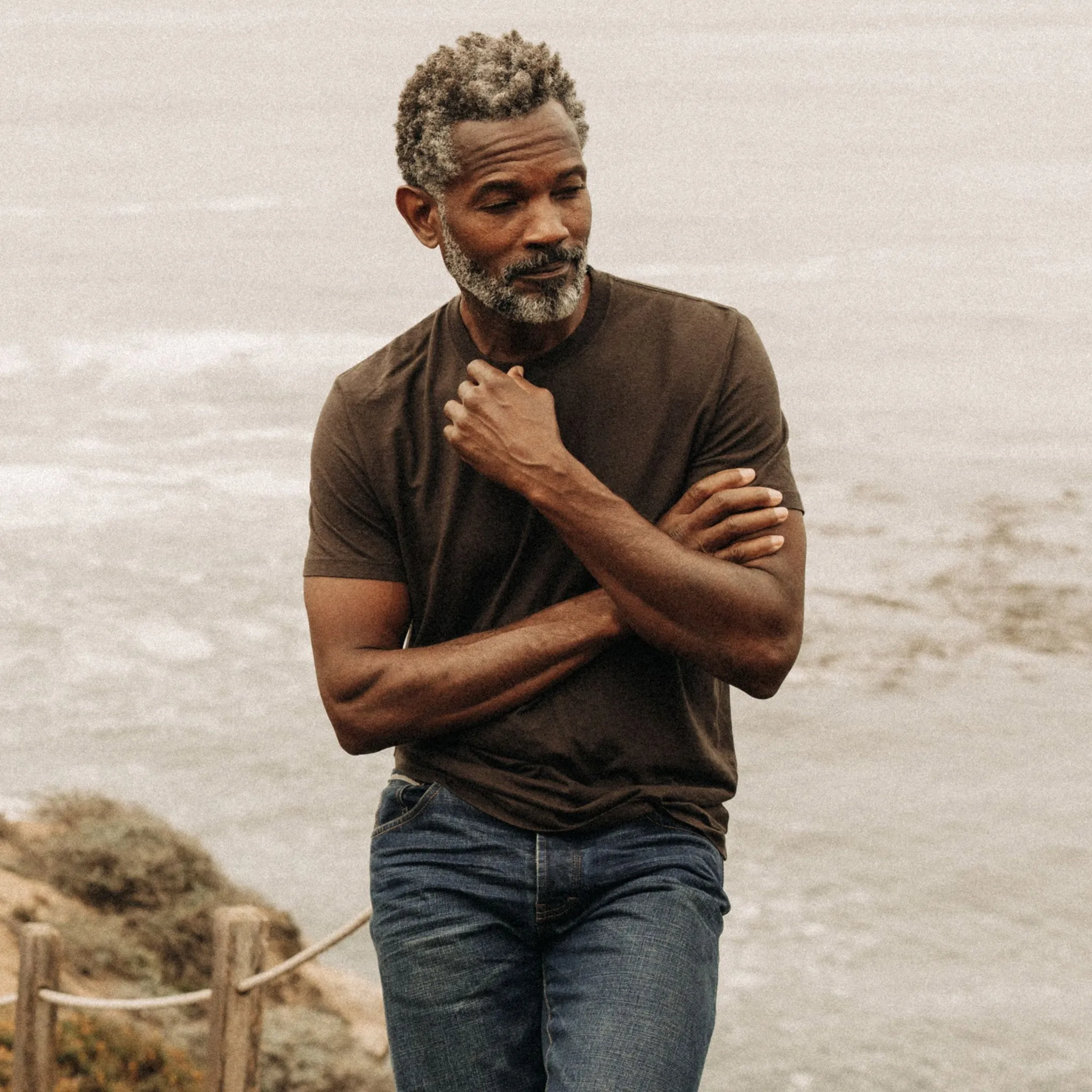 The Cotton Hemp Tee in Soil sold by Taylor Stitch product image thumbnail 2