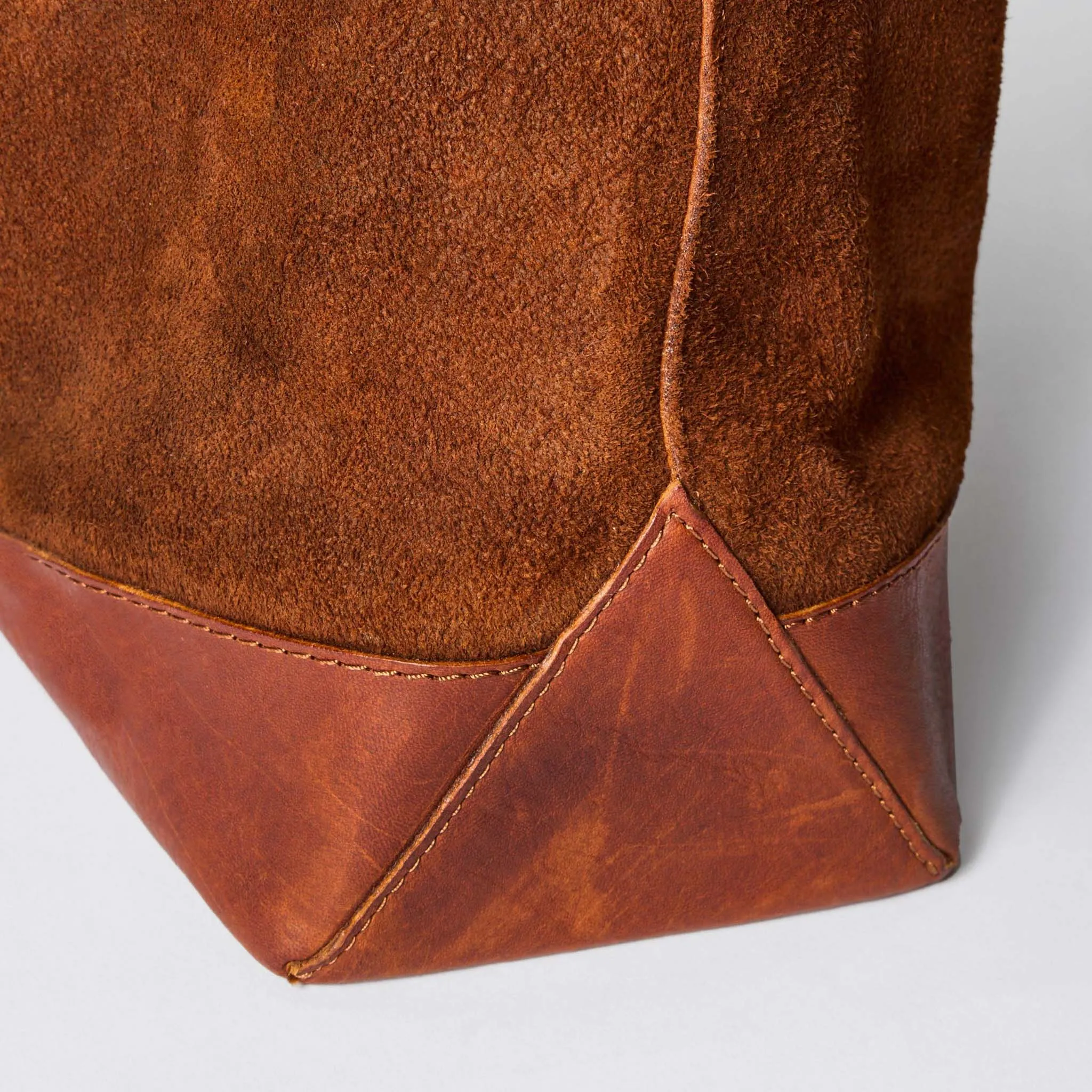 The Roughout Tote in Chocolate Suede sold by Taylor Stitch product image thumbnail 5