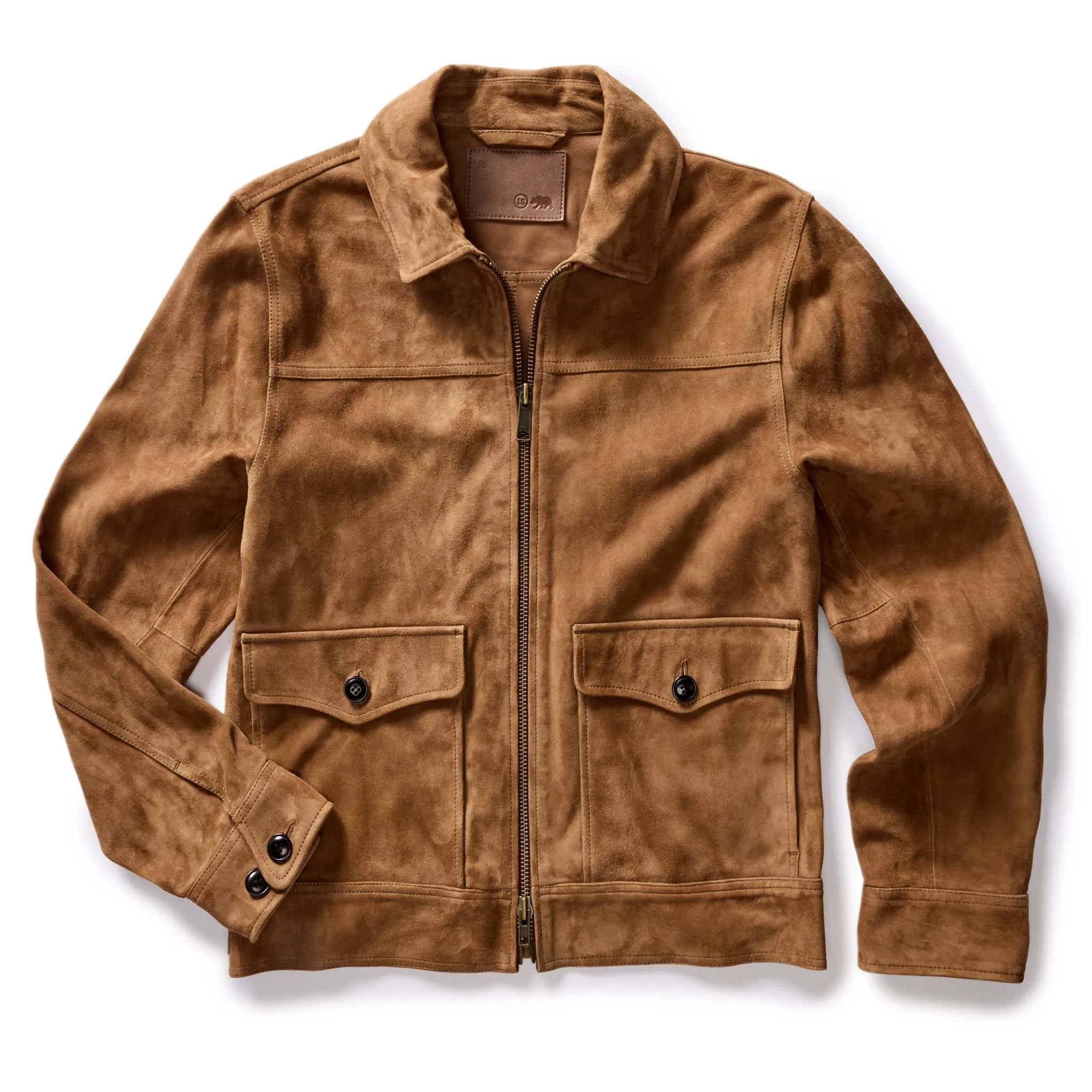 The James Jacket in Vintage Tan Suede sold by Taylor Stitch