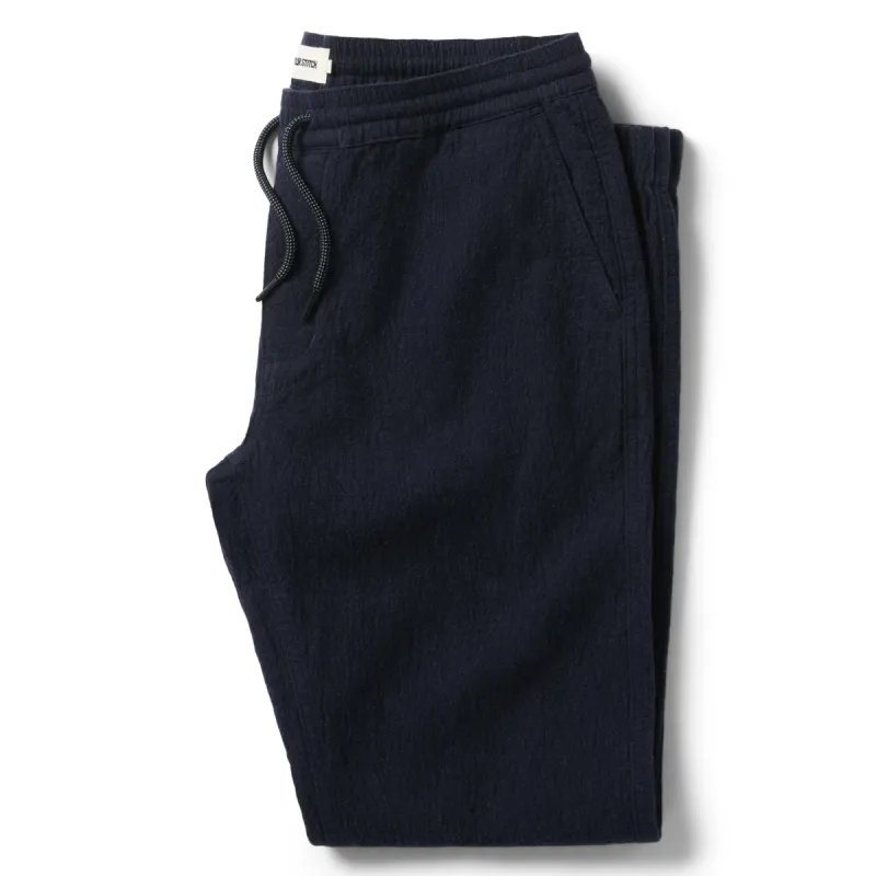 The Apres Pant in Charcoal Double Cloth sold by Taylor Stitch