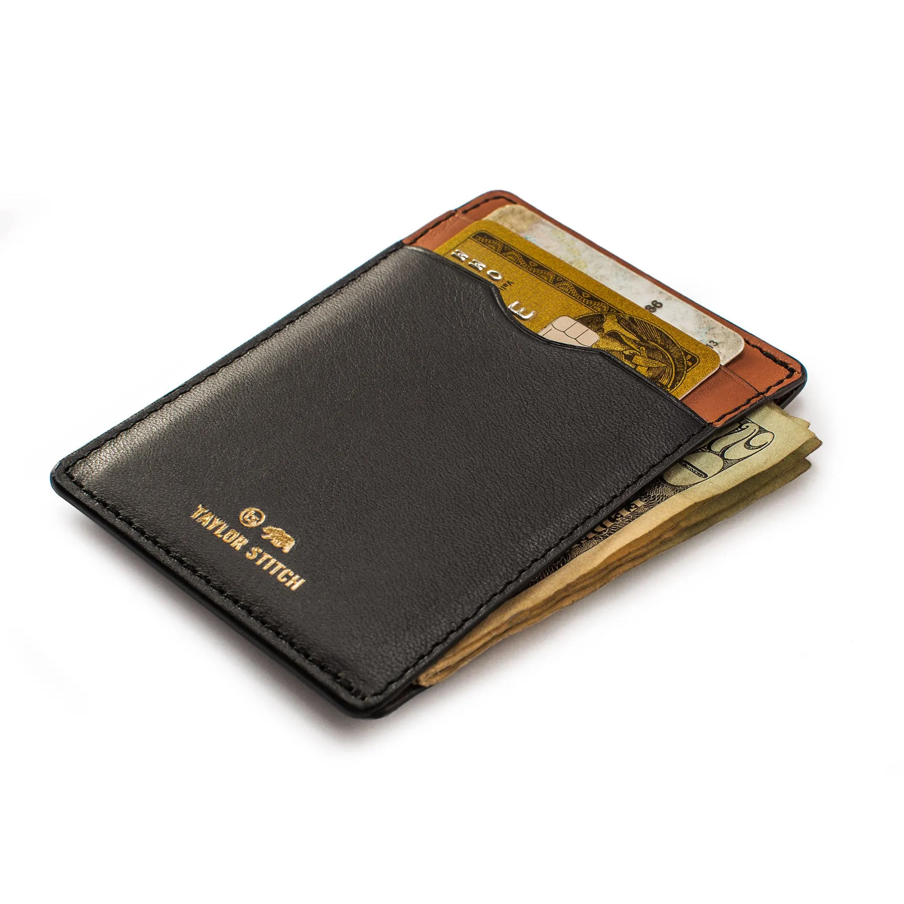 The Minimalist Wallet in Black sold by Taylor Stitch product image thumbnail 4