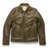 The Moto Jacket in Loden Steerhide sold by Taylor Stitch
