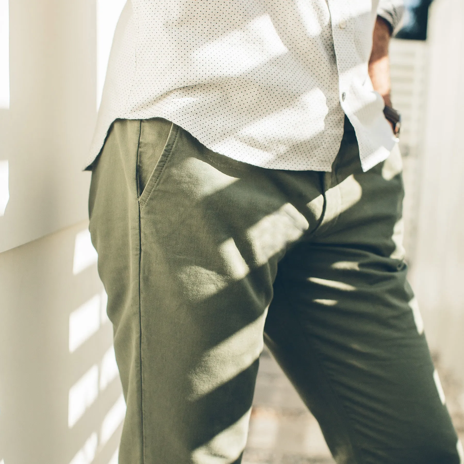 The Slim Chino in Army sold by Taylor Stitch product image thumbnail 4