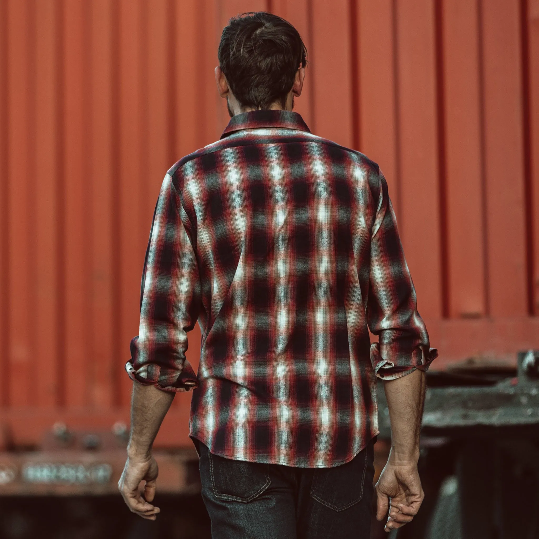 The California in Red Shadow Plaid sold by Taylor Stitch product image thumbnail 3