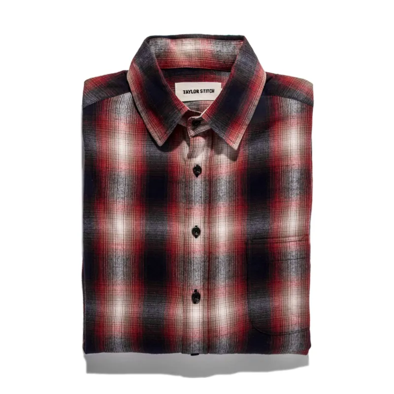 The California in Red Shadow Plaid sold by Taylor Stitch