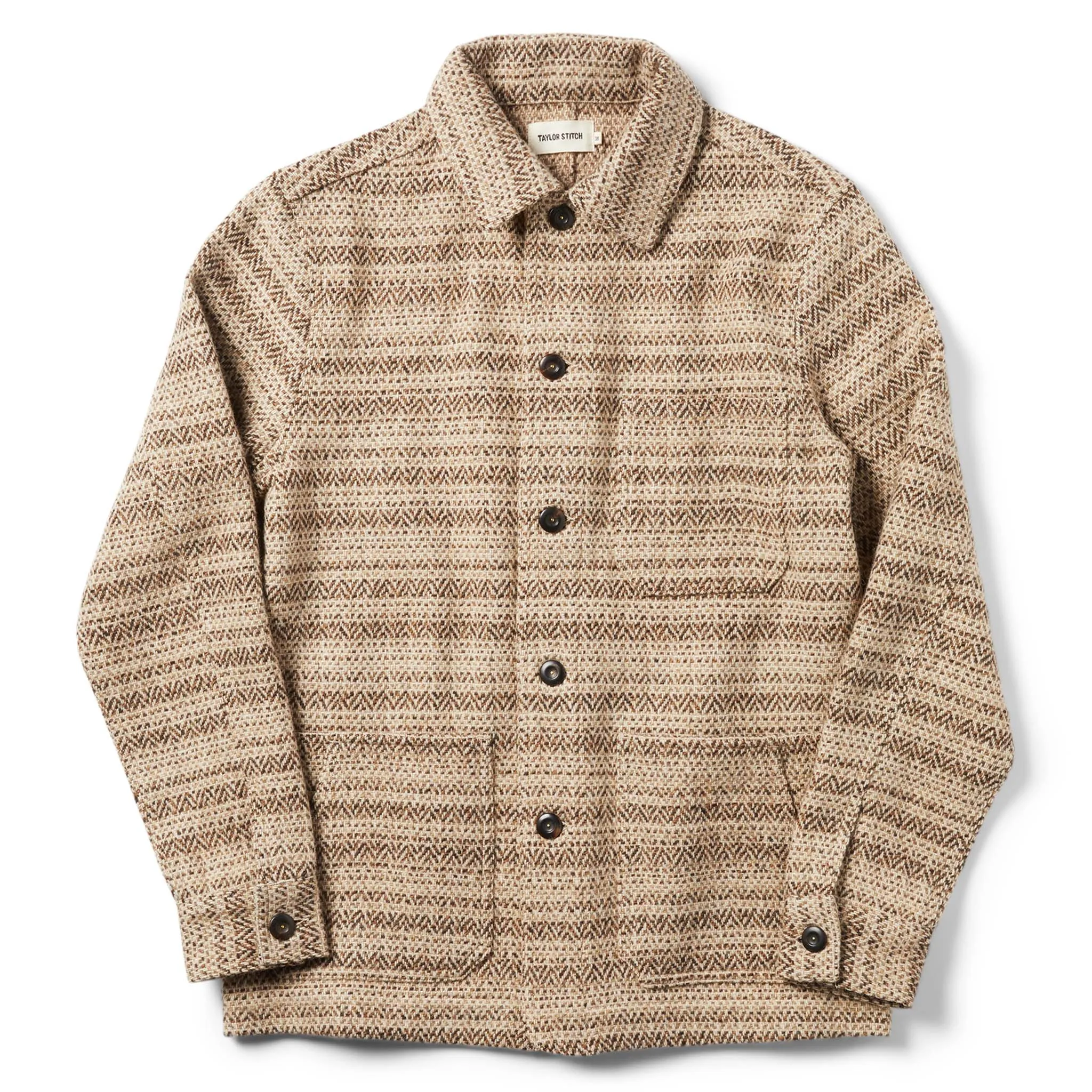 The Ojai Jacket in Espresso Herringbone Wool sold by Taylor Stitch