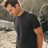The Cotton Hemp Tee in Charcoal sold by Taylor Stitch
